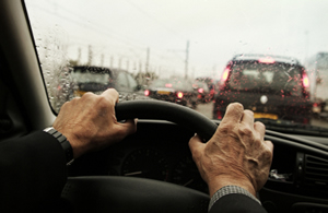 driving in rain